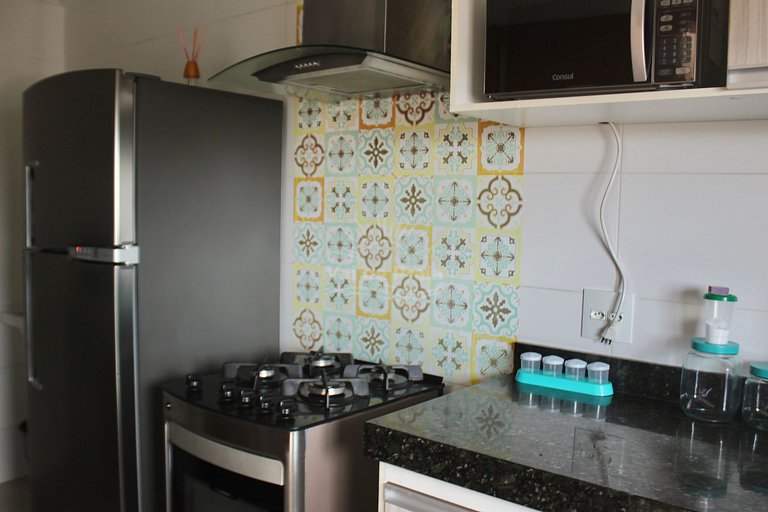 Apto 2 Quartos na Praia Grande – com Piscina