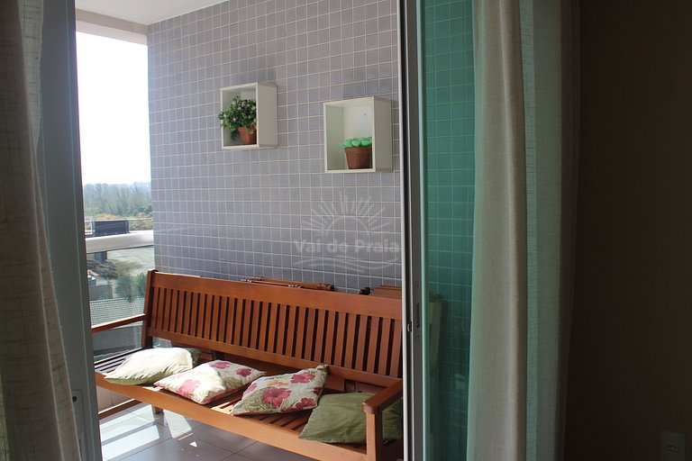 Apto 2 Quartos na Praia Grande – com Piscina