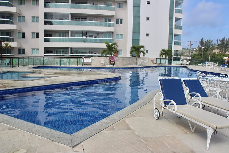 Apto 2 Quartos na Praia Grande – com Piscina