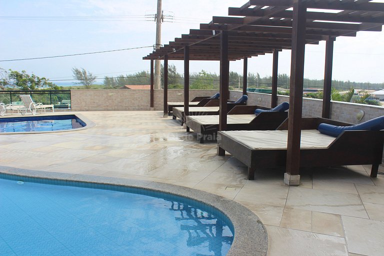 Apartamento com 2 quartos na Praia Grande com piscina