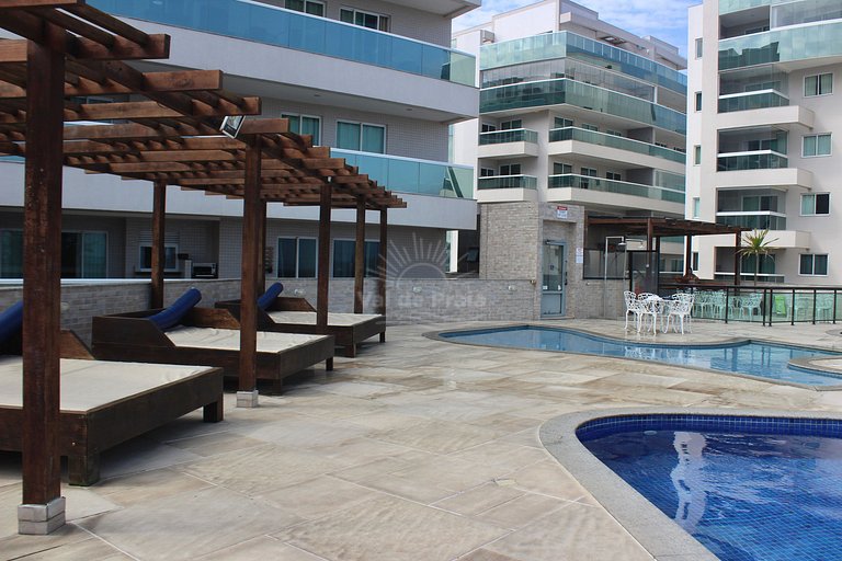 Apto 2 Quartos na Praia Grande – com Piscina