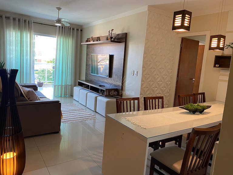 Apartamento de 2 quartos próximo à Praia do Forte – conforto