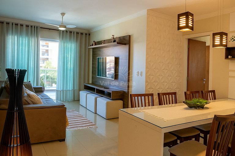 Apto 2 Quartos Pertinho da Praia do Forte – Conforto Garanti