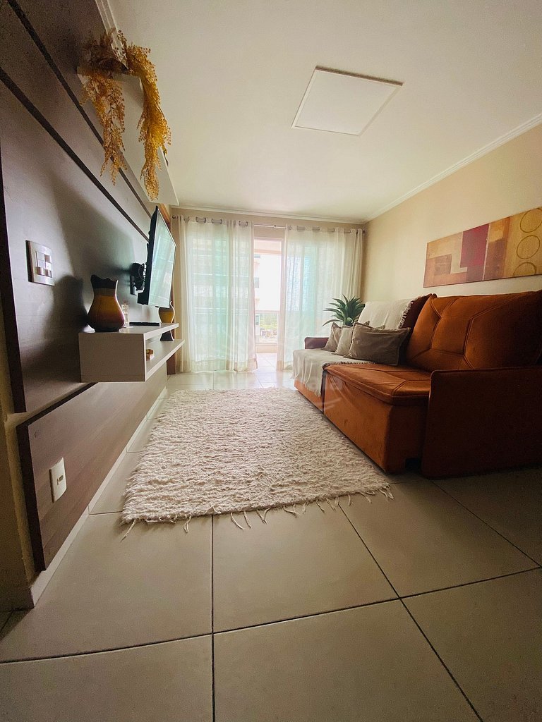 Apartamento com 2 quartos na Praia Grande com piscina