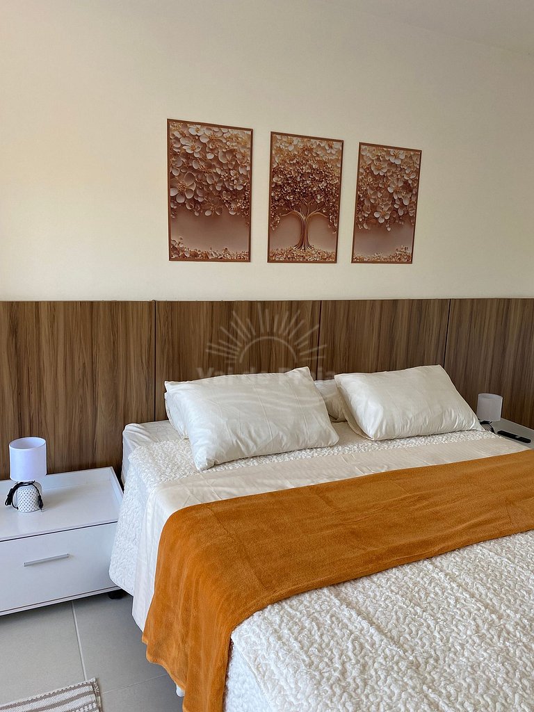 Apartamento acessível em condomínio sofisticado perto da Pra