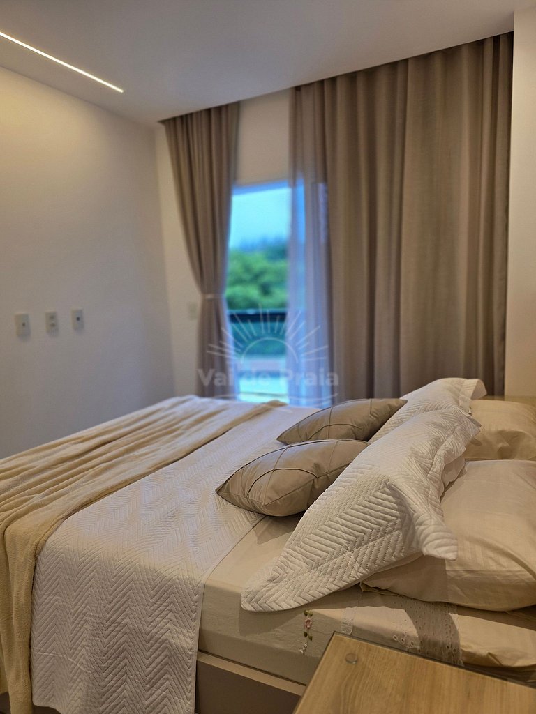 Apartamento com 2 quartos e 2 banheiros, próximo à Prainha