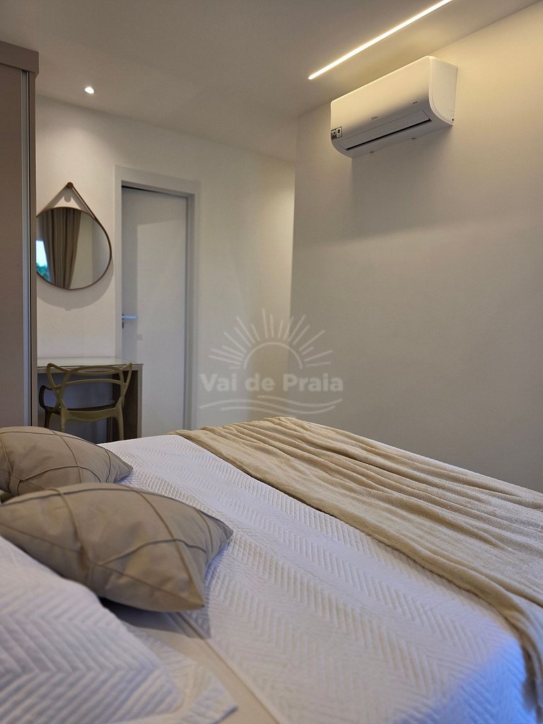 Apartamento com 2 quartos e 2 banheiros, próximo à Prainha