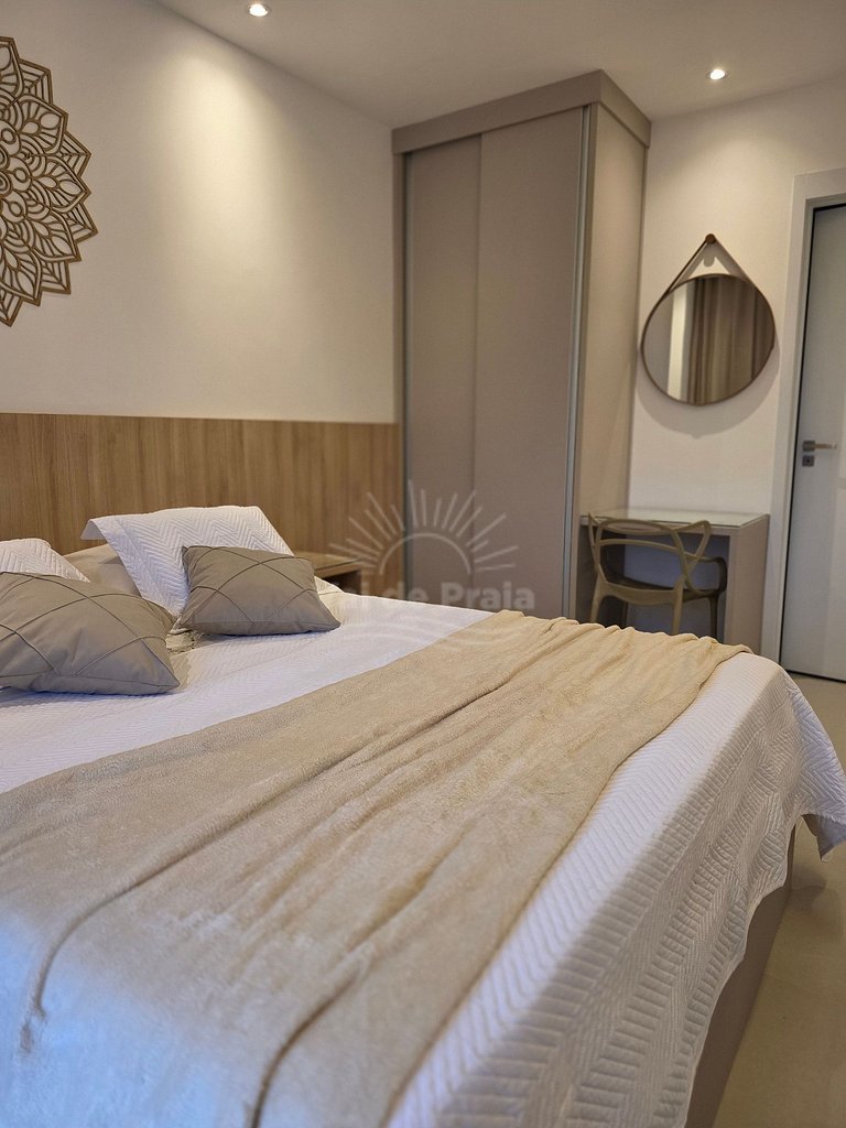 Apartamento com 2 quartos e 2 banheiros, próximo à Prainha