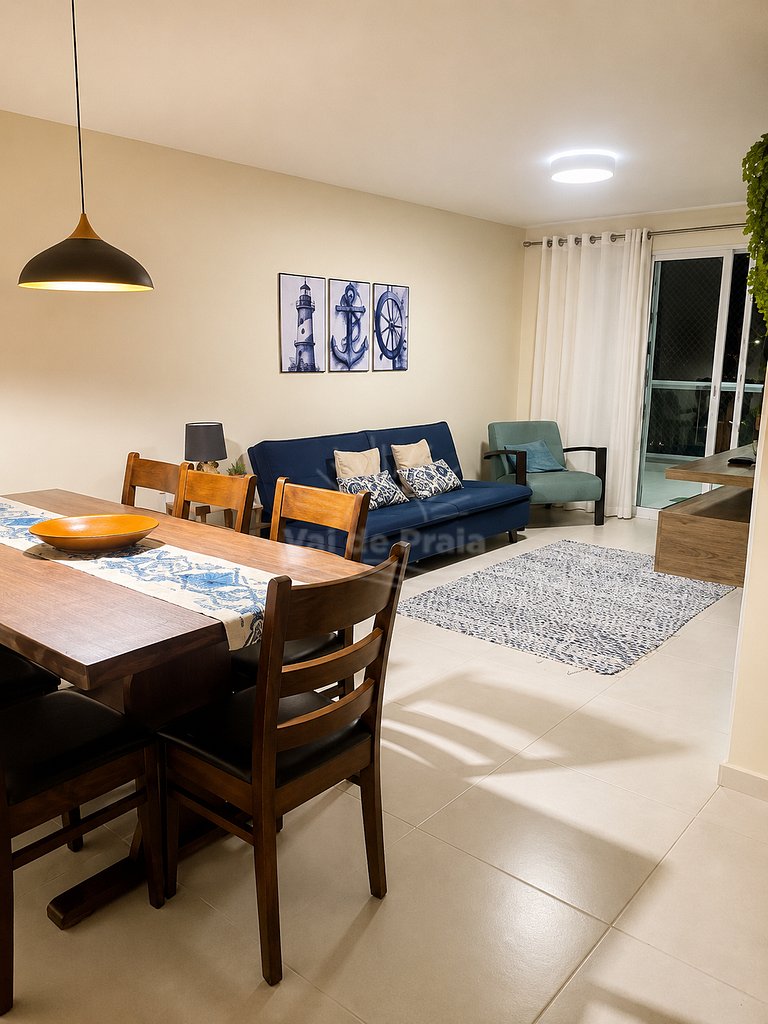 Apartamento com vista para o mar em condomínio
