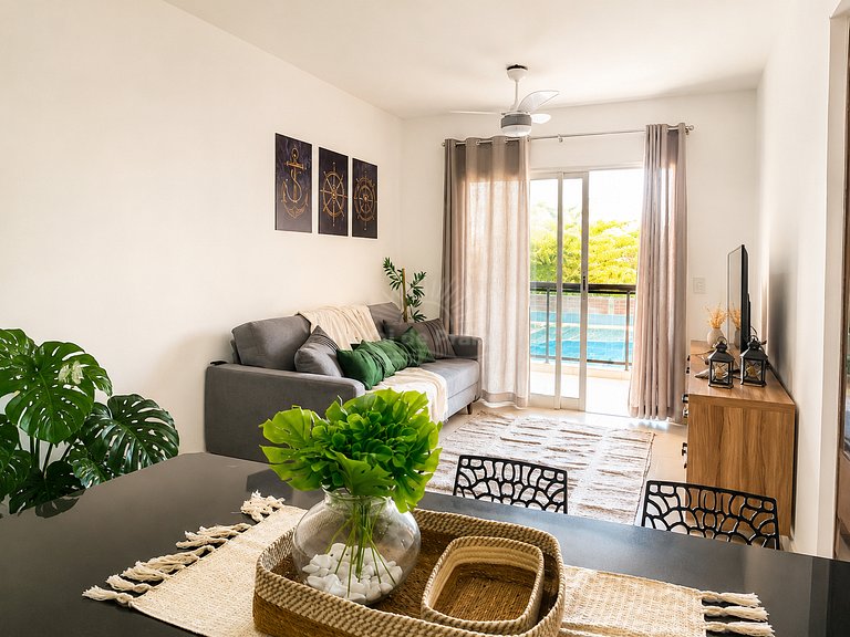2 quartos e 2 banheiros-  Próx. à Prainha