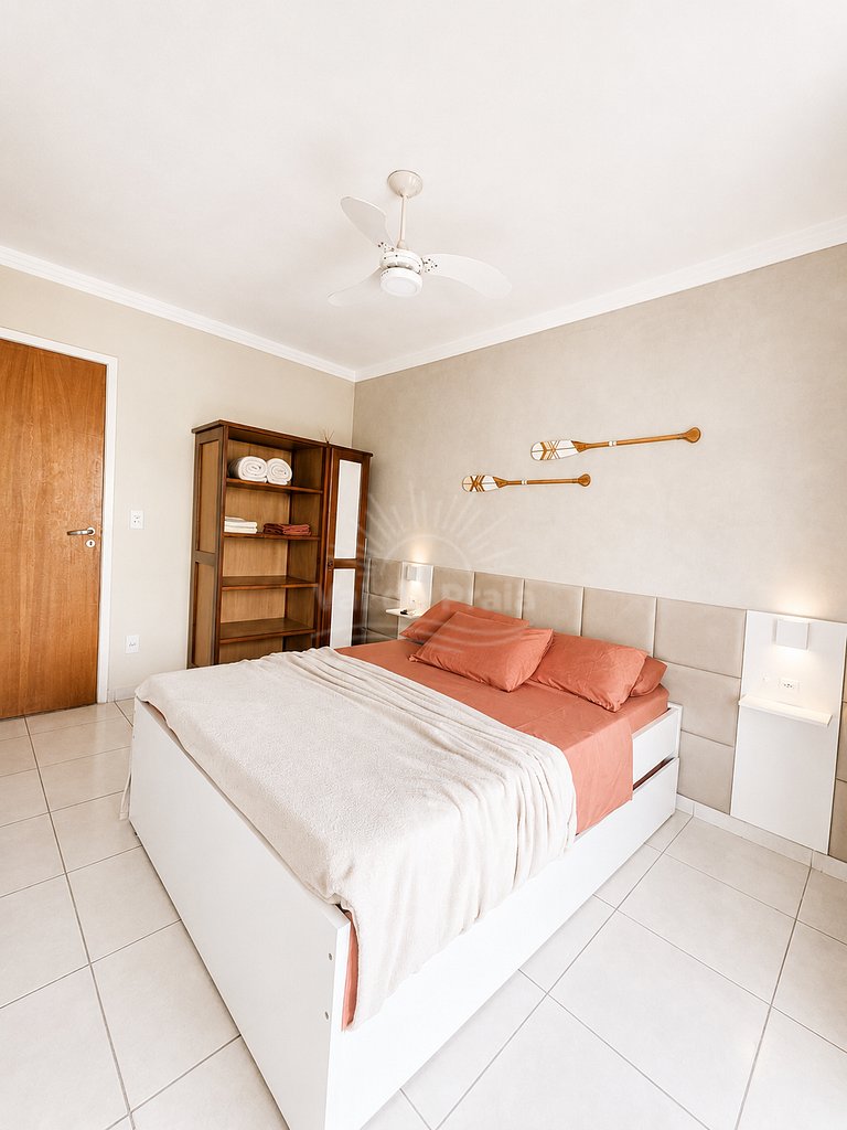 Apartamento de 2 quartos próximo à Praia do Forte – conforto