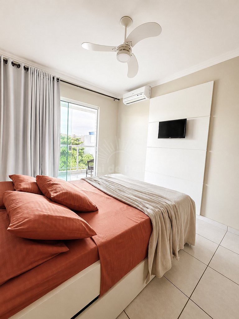 Apartamento de 2 quartos próximo à Praia do Forte – conforto