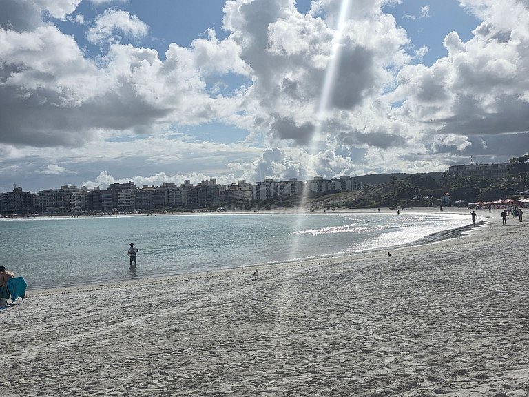 Apartamento de 2 quartos próximo à Praia do Forte – conforto