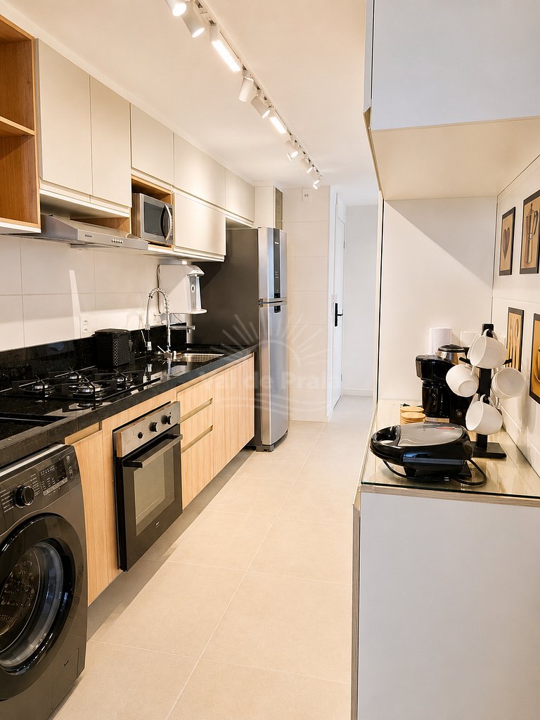 Apartamento com 2 quartos e 2 banheiros, próximo à Prainha