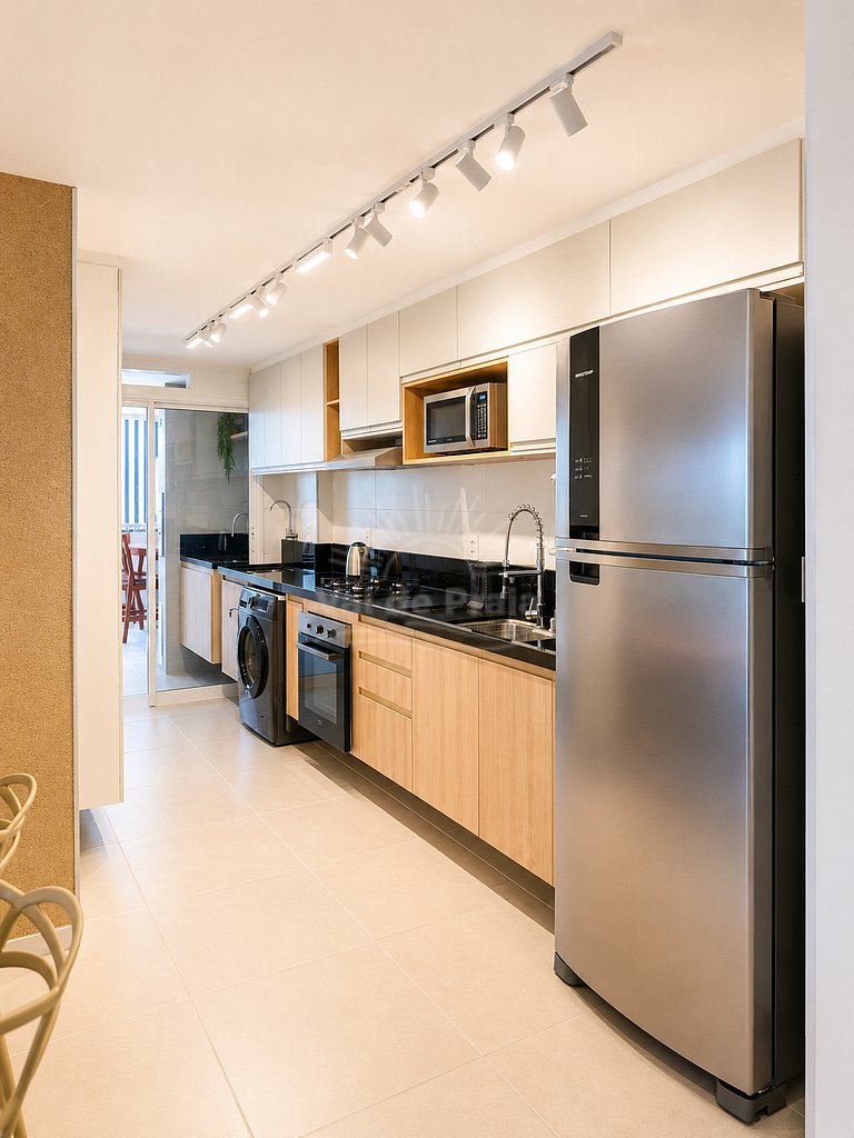 Apartamento com 2 quartos e 2 banheiros, próximo à Prainha