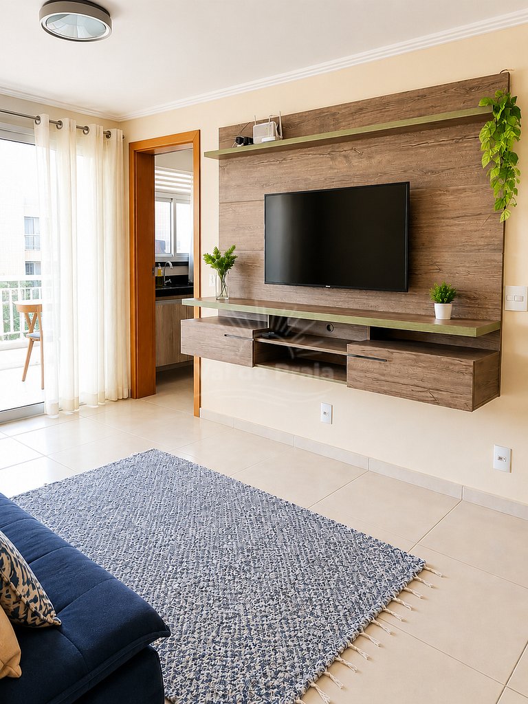 Apartamento com vista para o mar em condomínio