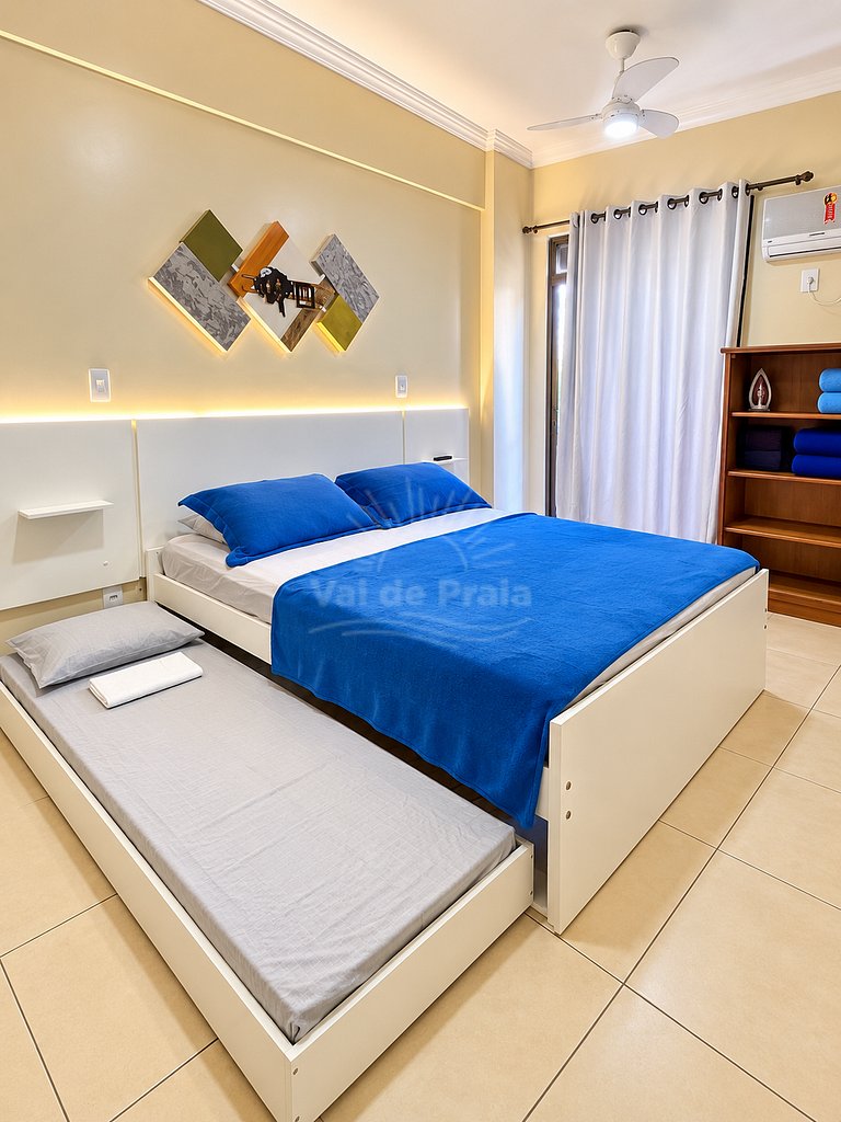 Apartamento aconchegante com 3 quartos na Prainha