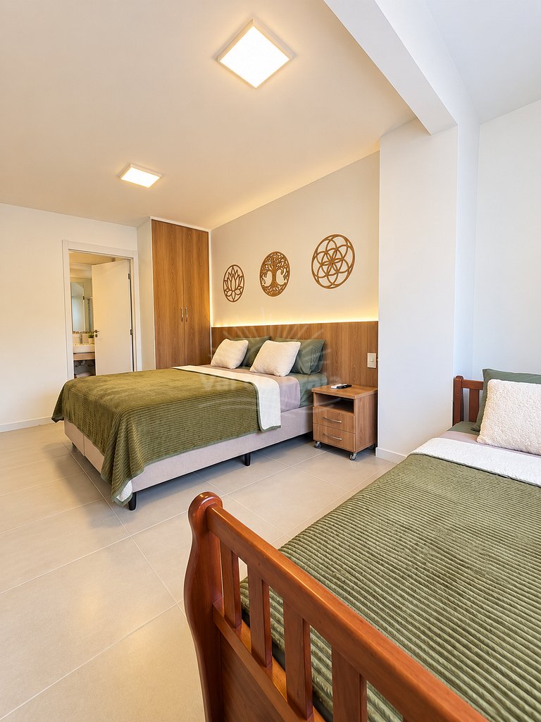 2 quartos • 2 banheiros • Próximo ao Mirante da Prainha